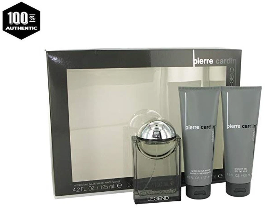 PIERRE CARDIN LEGEND 3 pc Gift Set for Men-3.4 oz EDC Sp+4.2 oz S/G+ASB - Image 2 of 2