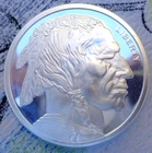 1 oz. GSM INDIAN HEAD BUFFALO NICKEL coin tribute round .999 fine silver