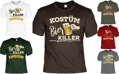 Karneval T-Shirts Bier Kostüm Alkohol Saufen Bier Killer