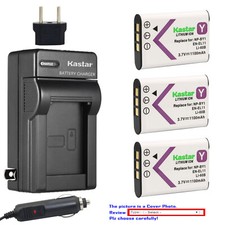 Kastar Battery AC Charger for Pentax D-LI78 DLI78 PENTAX Optio V20 Optio W60