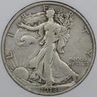1918-D 50c Walking Liberty Half Dollar - ANACS VF 30