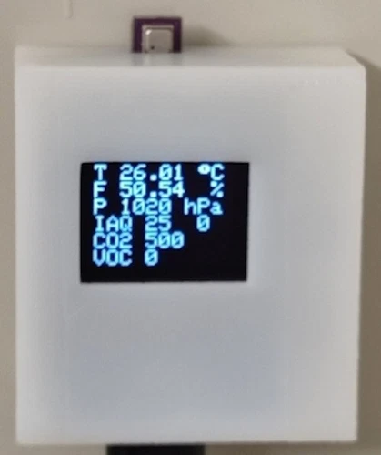 IAQ Sensor Lolin D1 Mini mit Display und BME680 Sensor MQTT fähig