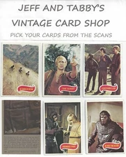 1975 Topps Planet of the Apes / SEE DROP DOWN MENU FOR CARD YOU WILL RECIEVE.