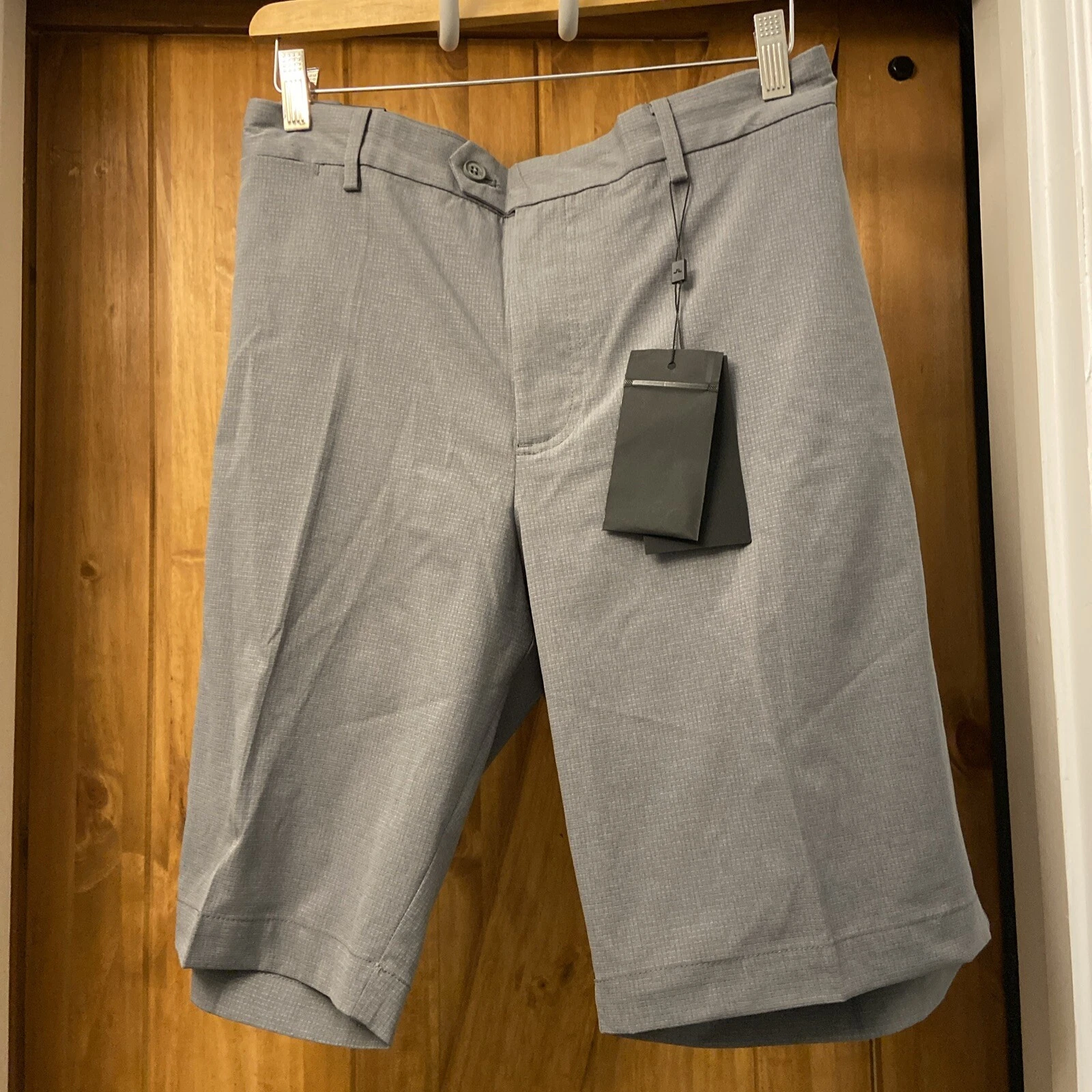 J. Lindeberg Men's Vent Shorts Size 38 in Gargoyle• Quick Dry & Lightweight• NWT