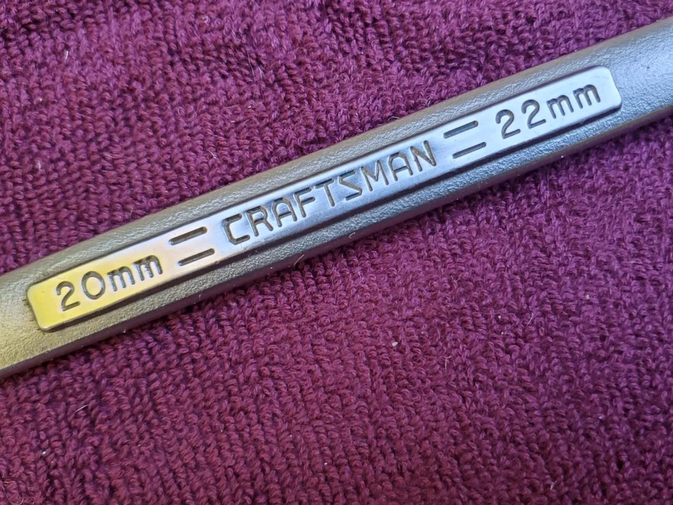 Craftsman 20mm x 22mm Metric Double Box End 12 Point Wrench VV 42965