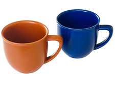Höganäs Keramik Schweden 2 Kaffeebecher Se...