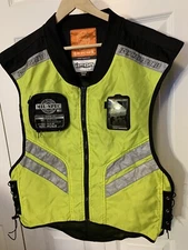 Motorcycle Vest ICON Motorsports Mil Spec Mesh Neon Reflective Super Size