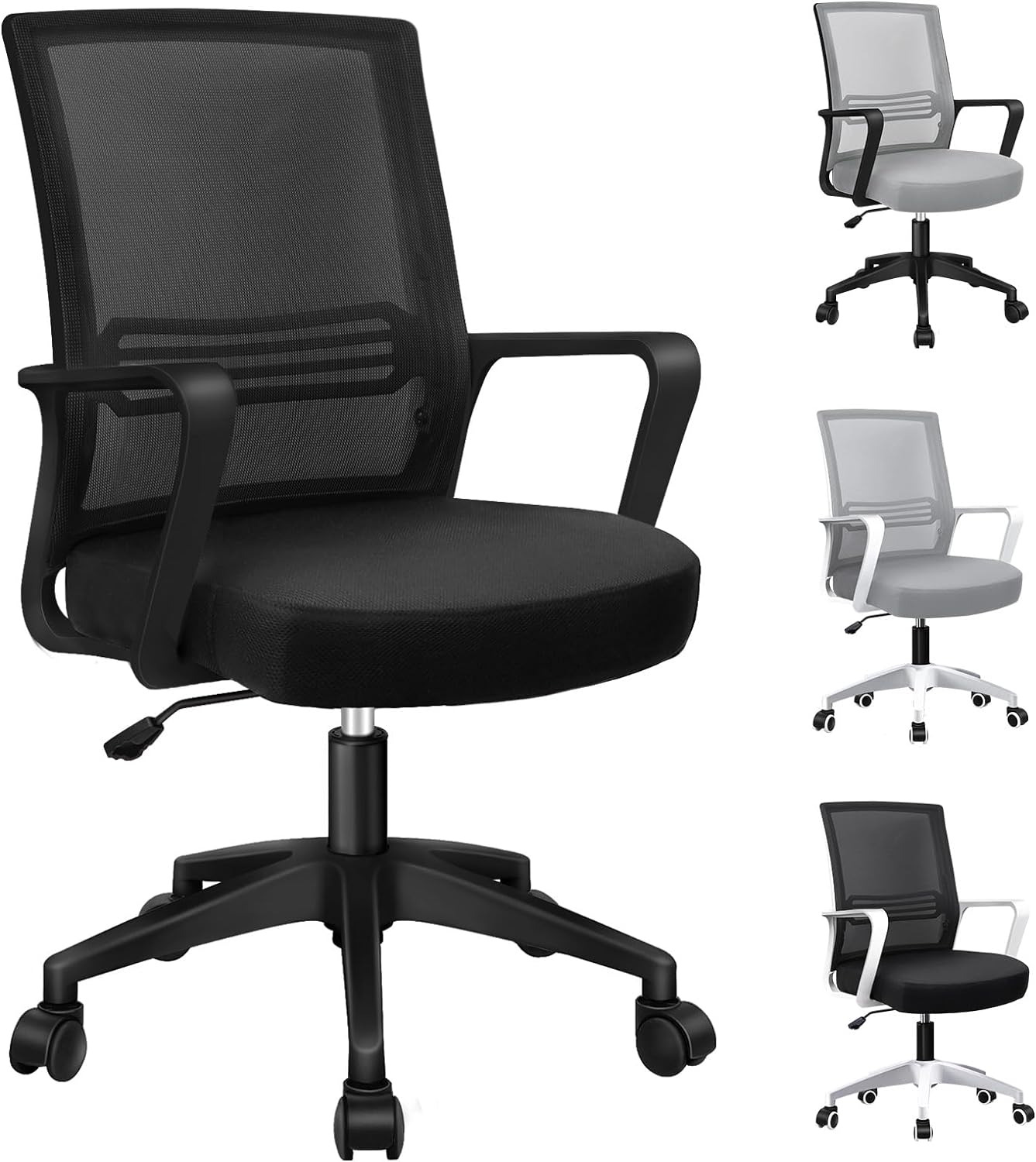 Mesh Office Chair with Sgs-Approved Gas-Lift, Mid Back Executive Computer Desk C