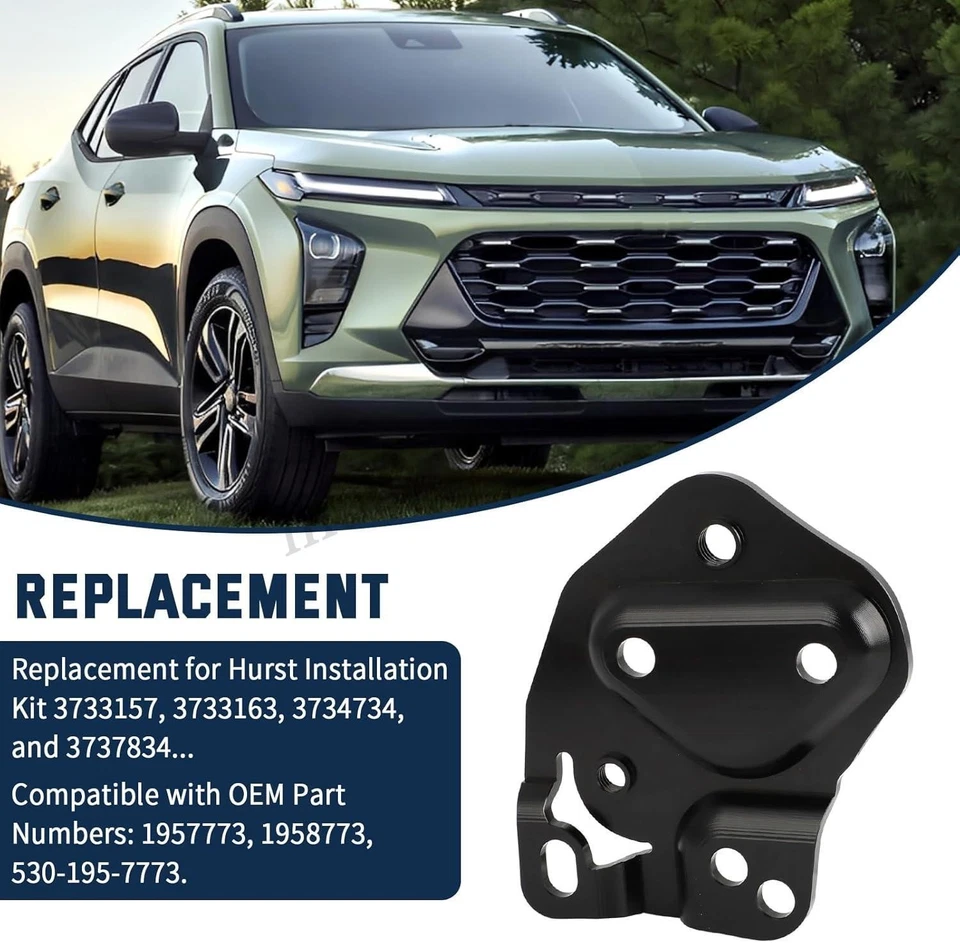 For GM Chevrolet Pontiac 4 Speed Shifter Mount Bracket Plate 1957773 Aluminum US Foto 3 de 4