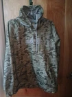 CABELAS XL HOODED PULLOVER CAMOUFLAGE HUNTING  HANDWARMERS UNISEX