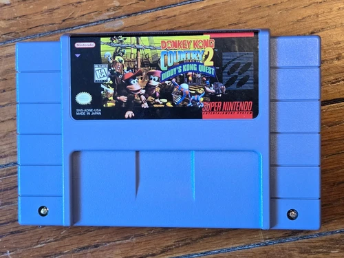 Donkey Kong Country 2 Diddy's Kong Quest (SNES, 1995) - Tested & Works