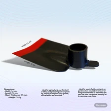 Durable grub hoe head for gardening, perfect for breaking soil and removing weed