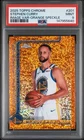 2025-26 Topps Chrome Stephen Curry #201 Image Var Orange Speckle /25 PSA 9 (AAB
