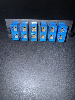 Panduit Fiber Adapter Panel SC 6 Duplex SM Ceramic Sleeves | eBay