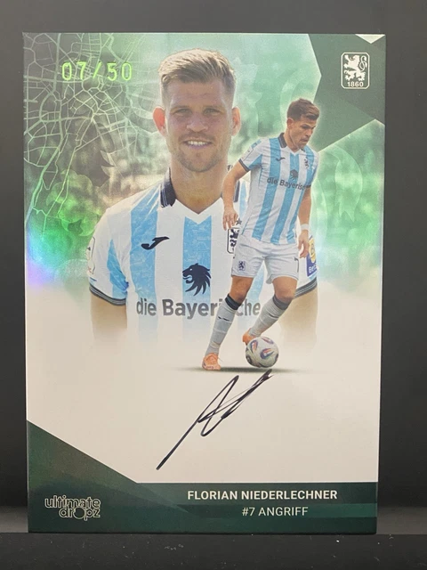 Ultimate Dropz 1860 München - Florian Niederlechner Auto On Card /50 💎