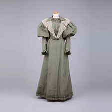 1895s Victorian Edwardian Day Dress Gothic Steampunk Royal Court Duchess