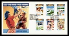DR WHO 1993 NEW ZEALAND FDC 1940s COMBO $1.80 M79748