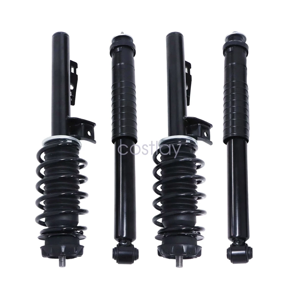 4x Conjuntos de puntal de amortiguador delantero trasero sin ADS para 08-16 Smart Fortwo W451 1,0 L/EV Foto 3 de 4