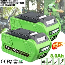 For Greenworks 40V 8.0Ah 6.0Ah G-MAX Battery Lithium 29472 29462 29252 20202