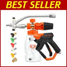 Stainless Steel Foam Cannon Gun with Dual Connector