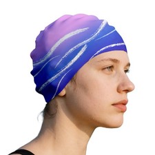 Swim Cap for Long Hair, Durable Silicone Swimming Caps for Women Adults Youth...