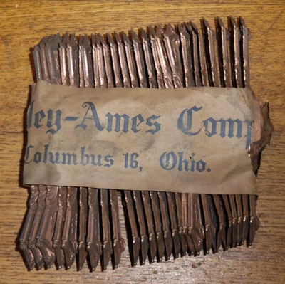 NOS Antique Lilley-Ames Company Columbus Ohio Masonic Sword Crossguard Quillons - Image 1 of 4