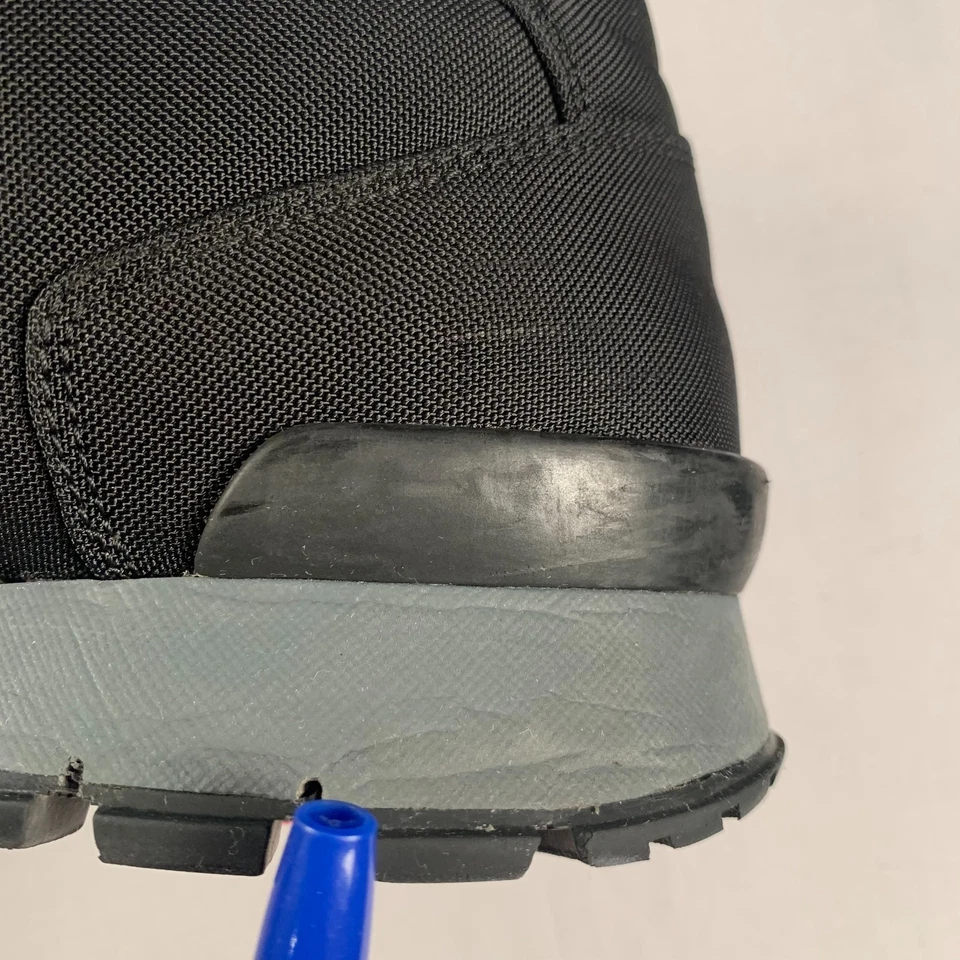 Zapatos Prada Para Hombre Talla 7.5 Negros Zapatillas bajas Mezcla de Nylon Blanco/Gris Suela Logo Foto 3 de 4