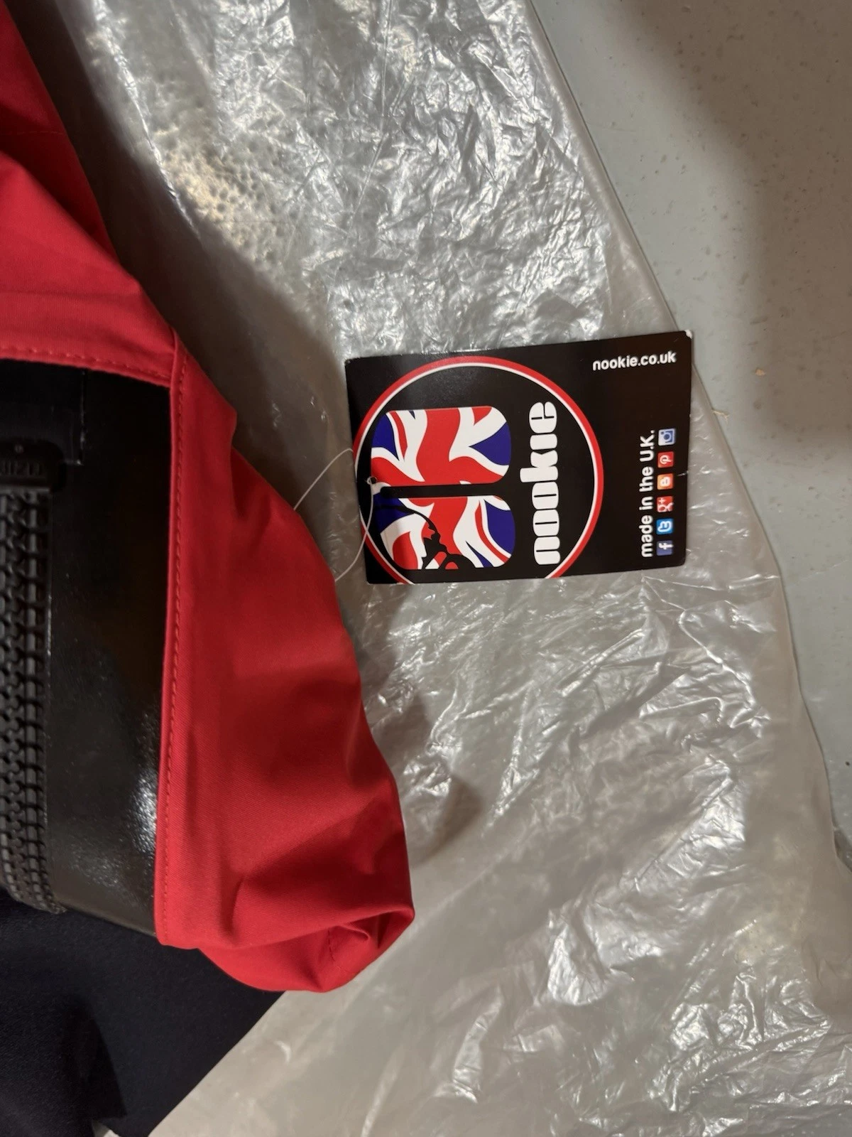 Nookie Fusion Drysuit Full Latex Neck & Cuffs Red & Black Size XXL Brand New 6