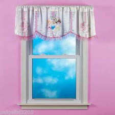 Disney Princess Girl's One Pole Top Window Valance Trio Portraits 50x17"/ 50x18"