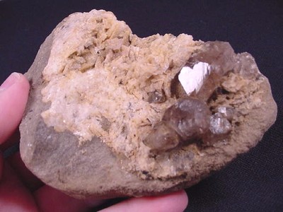 R408-V) 11 oz natural white Herkimer diamonds quartz crystals matrix NY specimen