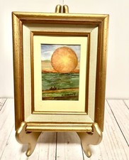 Beautiful Vintage Sunset Framed Art Print