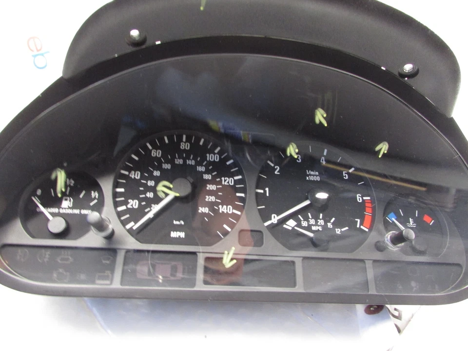Cuadro de instrumentos velocímetro BMW 325IC 318I 325I 328I 1994-1995 FABRICANTE DE EQUIPOS ORIGINALES 1036017005 Foto 2 de 4