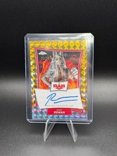 2025 Topps Chrome WWE Erick Rowan Red Brand Gold GEOMETRIC Refractor Auto /50 SP