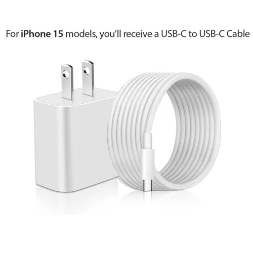 OEM Original For iPhone 15 14 13 12 Charger Cable 3ft 6ft 20W Power Adapter - Picture 9 of 16