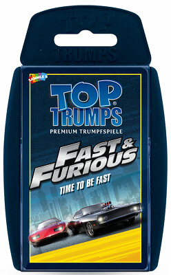 Top Trumps Fast Furious Spiel Karten Quartett Quartettspiel Kartenspiel