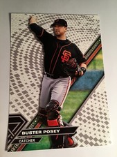2017 Topps High Tek Jumbo 5x7 Buster Posey Giants HTBP #'d 02/49