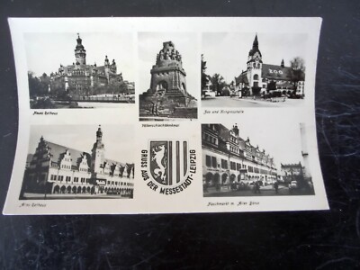 Ansichtskarte Messestadt Leipzig Gruss aus der Messestadt 1955