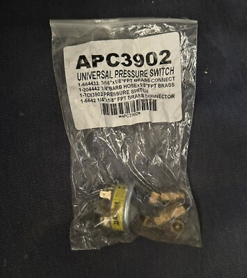 #ad Aladdin APC3902 Universal Pool Heater Pressure Switch Kit $22.50