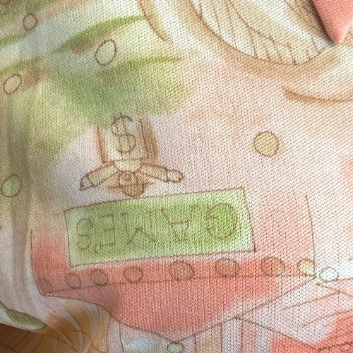 Montgomery Ward Top & Shirt size M L Fair Carnival Games Theme Print Rocket S1 - Picture 8 of 12