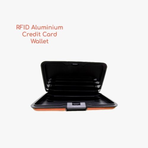Bronze RFID Credit Card Holder - Aluminium Hard Case - Scan Safe Security Wallet - Picture 5 of 5