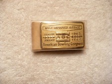 77A- 1963-1964 ABC BOWLING AWARD BELT BUCKLE MIB