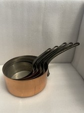 Französische Tournus Kupfer  Töpfe 5x
