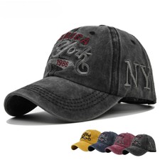 Berretto da baseball Washed Make vecchio NewYork lettera ricamata sport all'aperto cappelli da sole