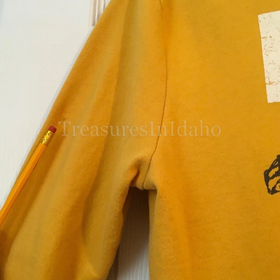 VTG Rare Arizona Jean Co. Yellow Tiger 78 Graphic Zip Hoodie Boy XL/XG 18/20 - Image 4 of 4