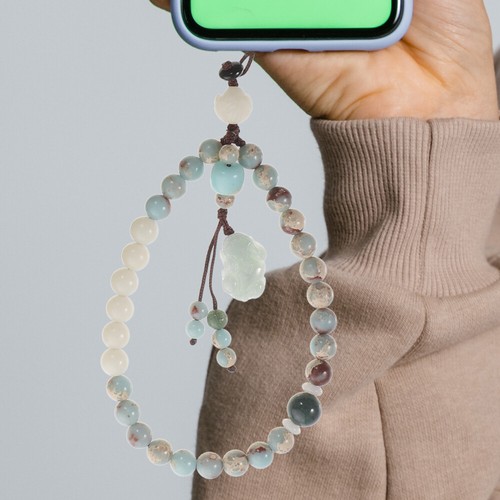 Cell Phone Chain Phone Wrist Lanyard Beads Wrist Lanyard Phone Lanyard Rope - Photo 12/12