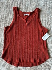 SONOMA Women's Sleeveless Tops Size PXXL Color Orange
