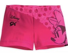 Disney GK ELITE Bar Shorts MINNIE MOUSE Pink Leotard Gymnastics LOVE  Kisses AS