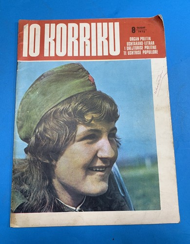 OLD ALBANIA 10 KORRIKU MAGAZINE-Nr.8 GUSHT 1972-MILITARY-COMMUNISM-PROPAGANDA - Picture 1 of 12