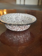 Brown Graniteware Salesman  s Sample 4  Pan