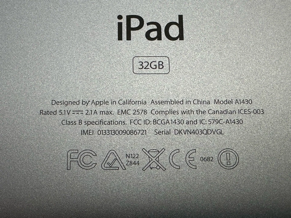 Apple iPad 4th Gen. 32GB, Wi-Fi, 9.7in - White - Image 4 of 4